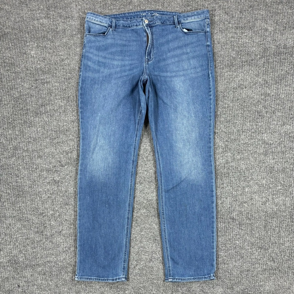 Old Navy High Rise Wow Straight Jeans Womens Size 22 Medium Wash Denim Stretch